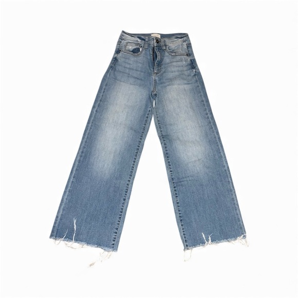 Sneak Peek Denim - Sneak Peek Light Blue Wide Jeans